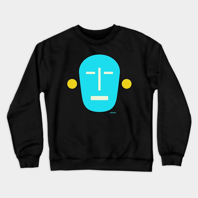 Human - Blue Crewneck Sweatshirt by patrou